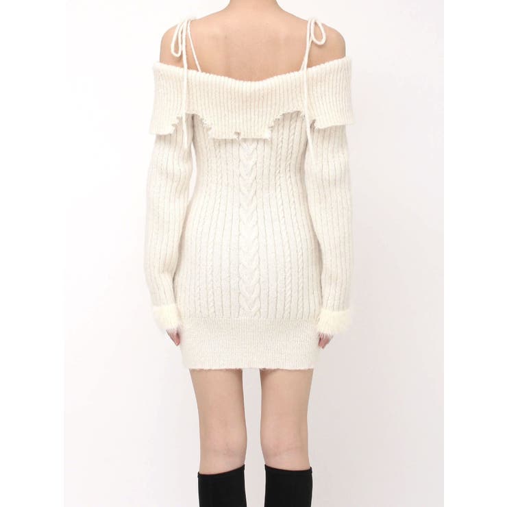 ヘムシャギーオフショルニットワンピース | EATME | 詳細画像44 