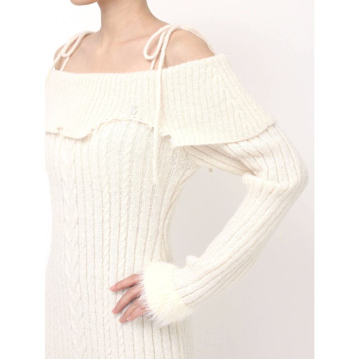 ヘムシャギーオフショルニットワンピース | EATME | 詳細画像46 