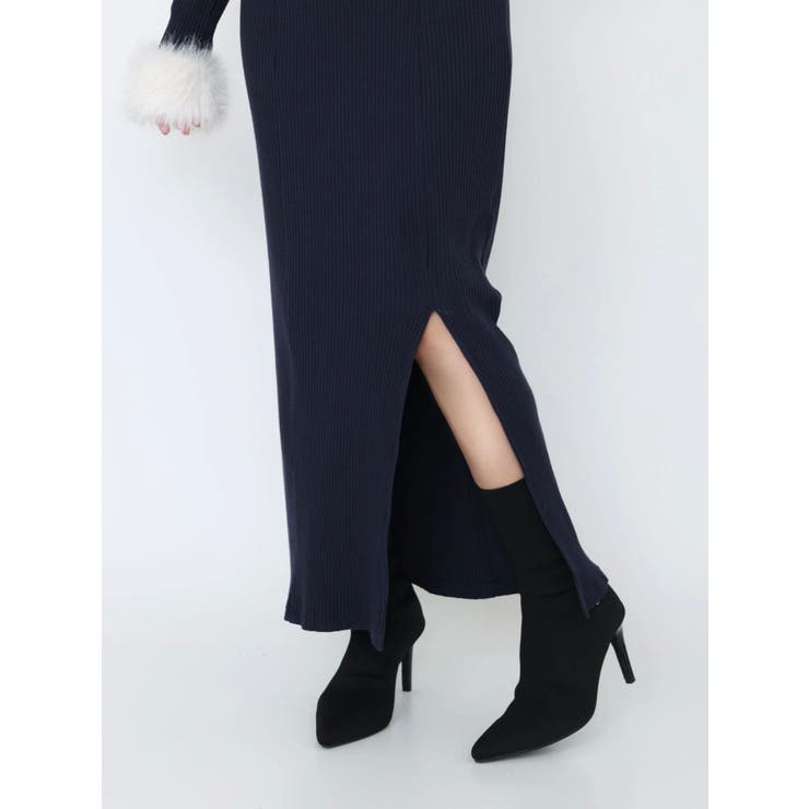 フェイクファーオフショルロングワンピース | EATME | 詳細画像20 