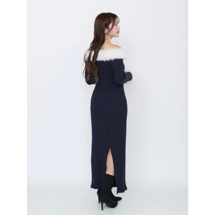 フェイクファーオフショルロングワンピース | EATME | 詳細画像29 