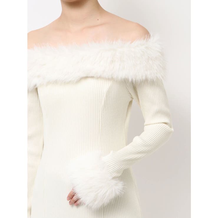 フェイクファーオフショルロングワンピース | EATME | 詳細画像40 