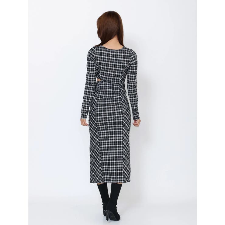 デコルテチェックワンピース | EATME | 詳細画像11 