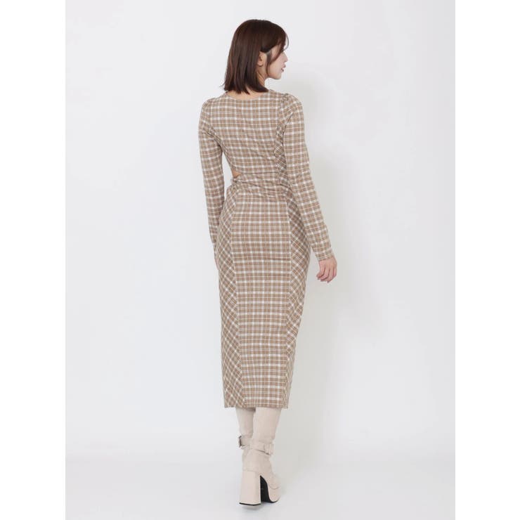 デコルテチェックワンピース | EATME | 詳細画像23 