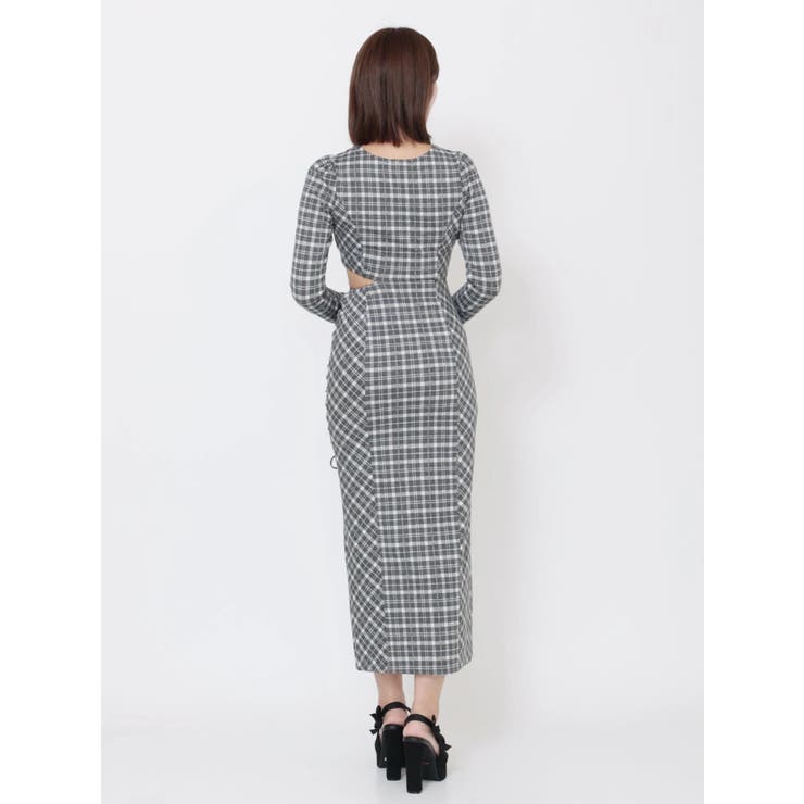 デコルテチェックワンピース | EATME | 詳細画像27 