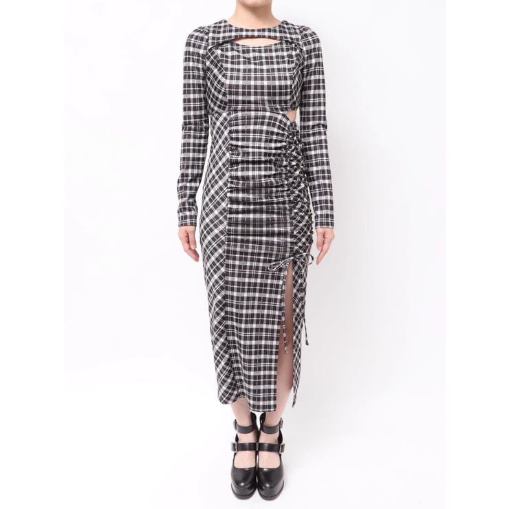 デコルテチェックワンピース | EATME | 詳細画像28 