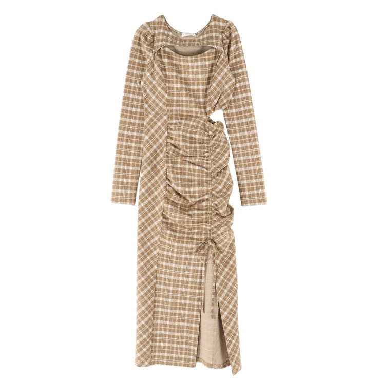 デコルテチェックワンピース | EATME | 詳細画像39 