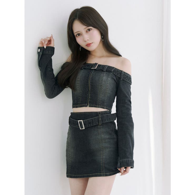 ベルトオフショルデニムTOP | EATME | 詳細画像15 