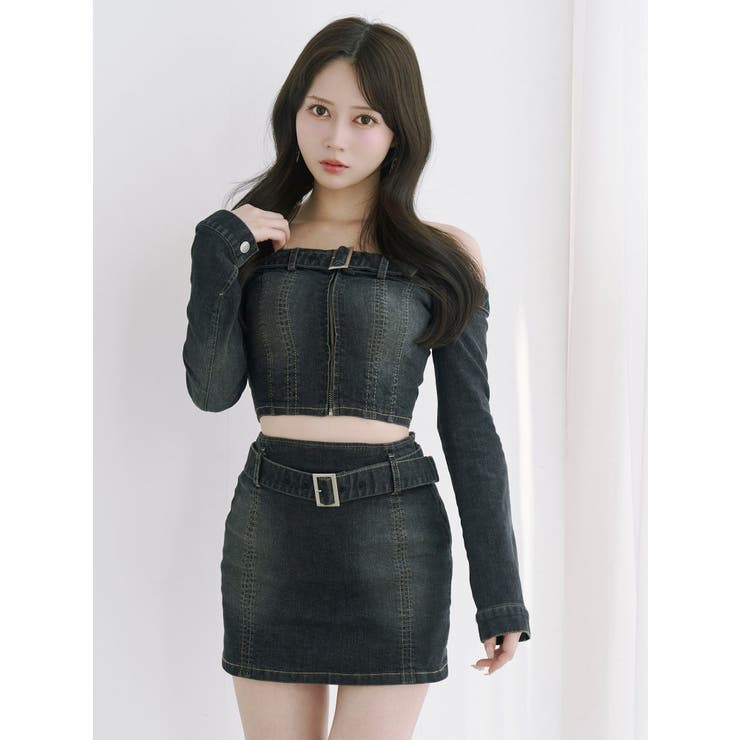 ベルトオフショルデニムTOP | EATME | 詳細画像17 