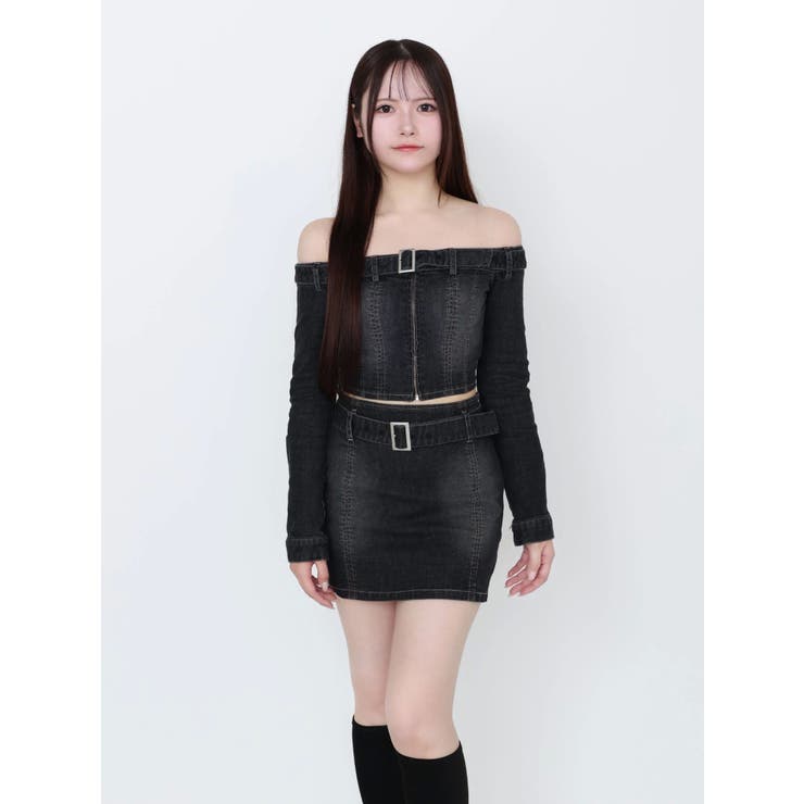 ベルトオフショルデニムTOP | EATME | 詳細画像34 