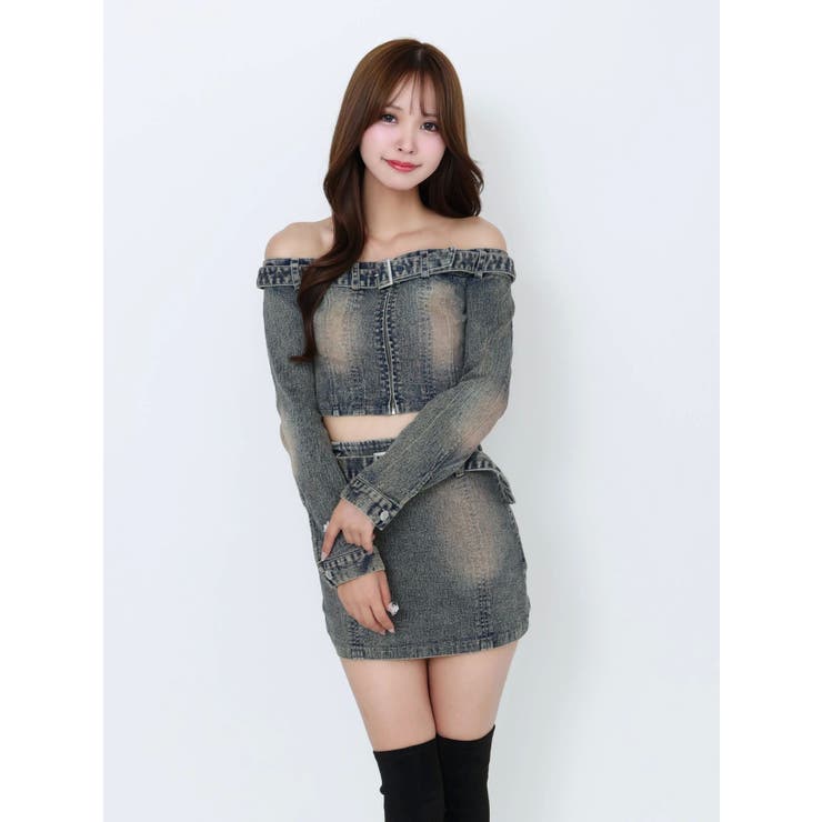 ベルトオフショルデニムTOP | EATME | 詳細画像39 