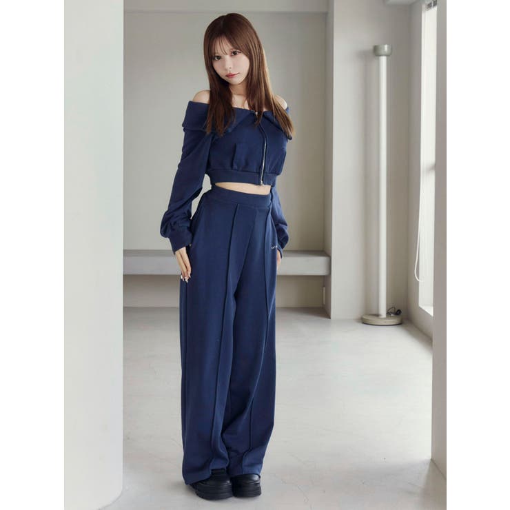 【SETUP着用可】スウェットワイドパンツ | EATME | 詳細画像3 