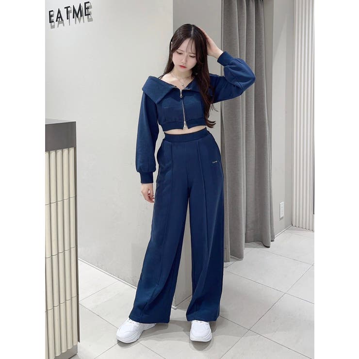 【SETUP着用可】スウェットワイドパンツ | EATME | 詳細画像4 