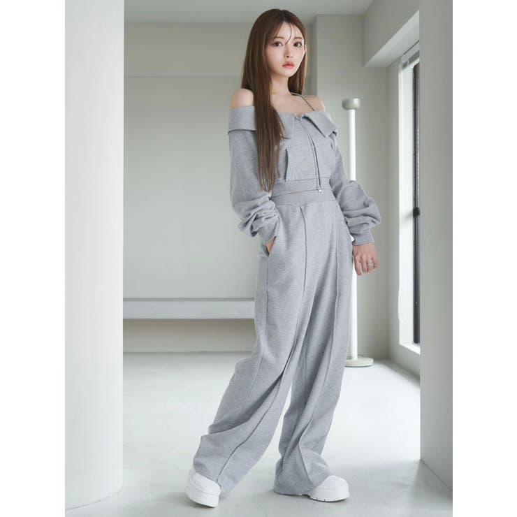 【SETUP着用可】スウェットワイドパンツ | EATME | 詳細画像7 