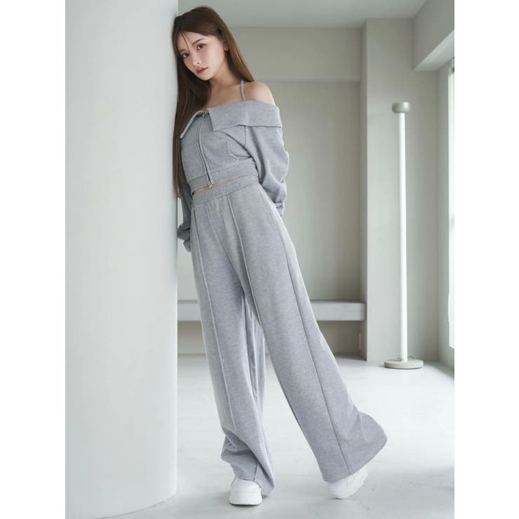 【SETUP着用可】スウェットワイドパンツ | EATME | 詳細画像9 