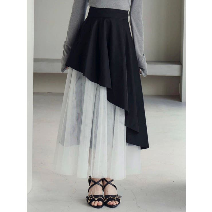 アシンメトリーフレアスカート[品番：MKSW0066404]｜EATME（イートミー