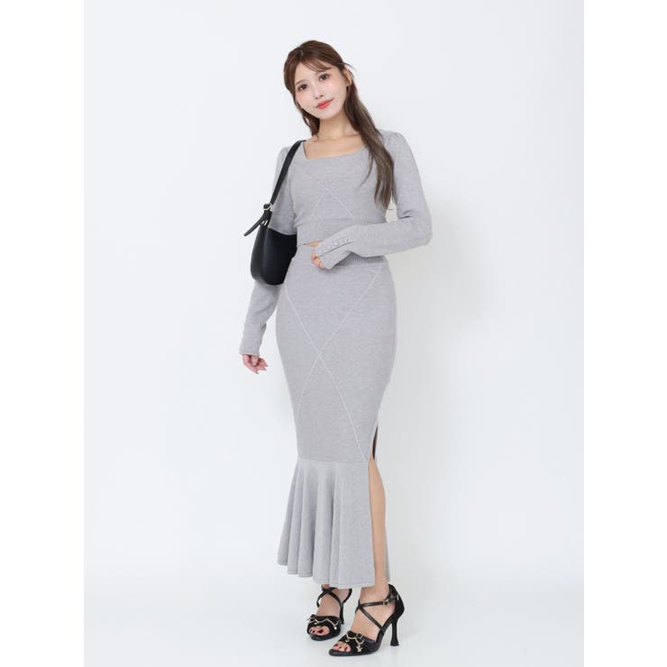 【SETUP着用可】クロスケーブルニットスカート | EATME | 詳細画像10 