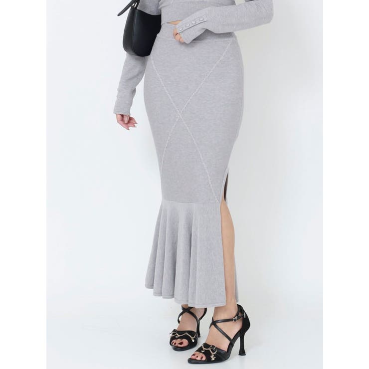 【SETUP着用可】クロスケーブルニットスカート | EATME | 詳細画像13 