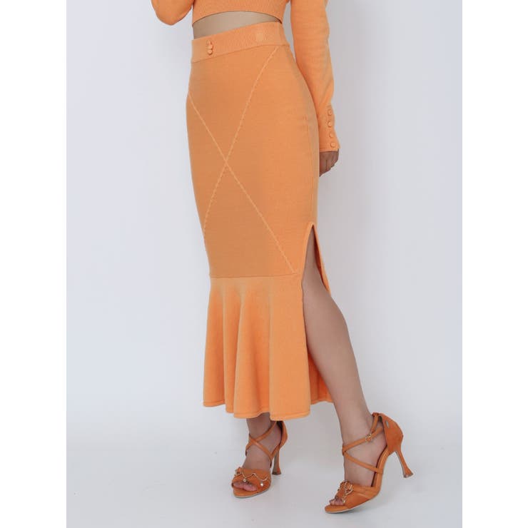 【SETUP着用可】クロスケーブルニットスカート | EATME | 詳細画像14 