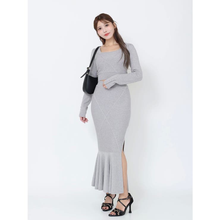 【SETUP着用可】クロスケーブルニットスカート | EATME | 詳細画像23 