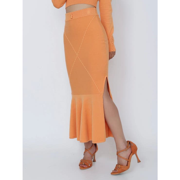 【SETUP着用可】クロスケーブルニットスカート | EATME | 詳細画像28 