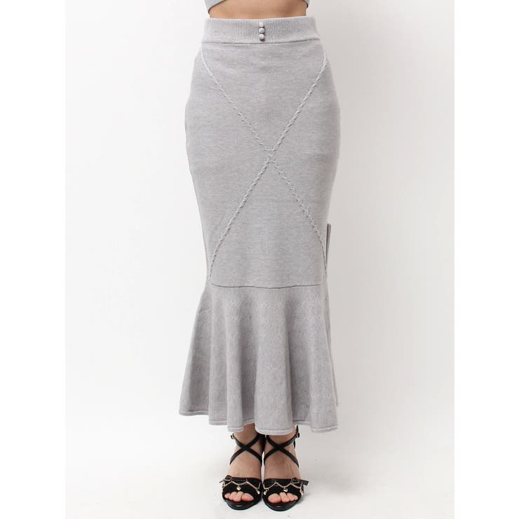 【SETUP着用可】クロスケーブルニットスカート | EATME | 詳細画像35 