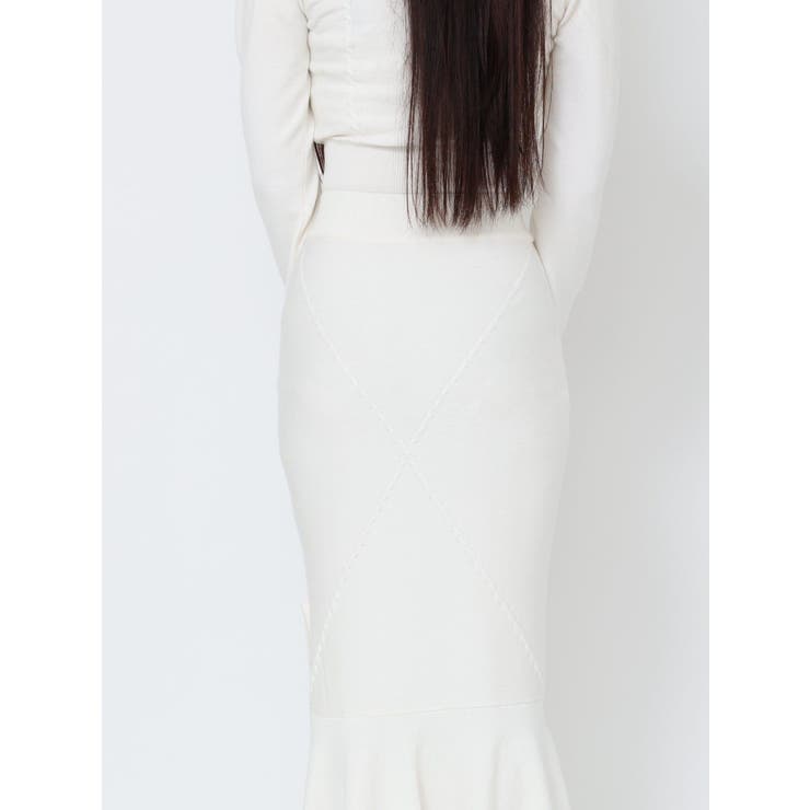 【SETUP着用可】クロスケーブルニットスカート | EATME | 詳細画像9 