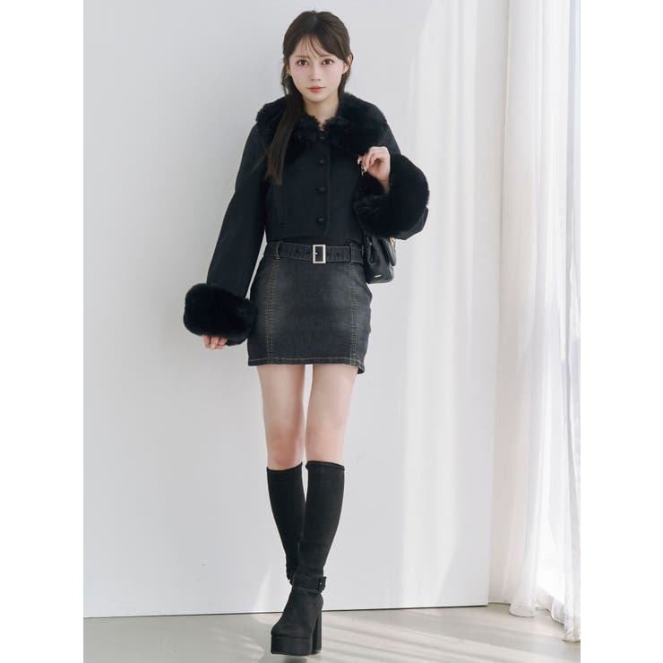 ベルトタイトデニムスカート | EATME | 詳細画像20 