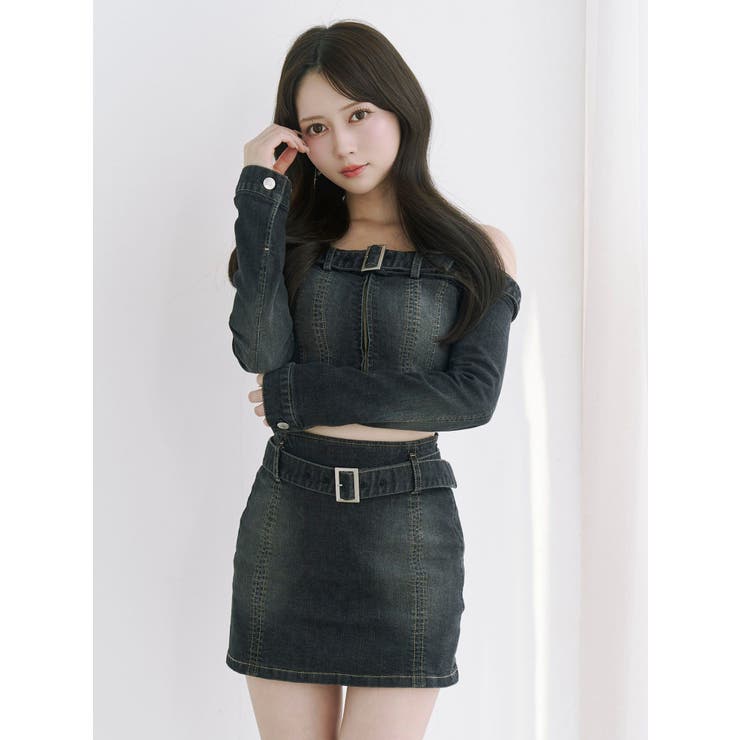 ベルトタイトデニムスカート | EATME | 詳細画像29 