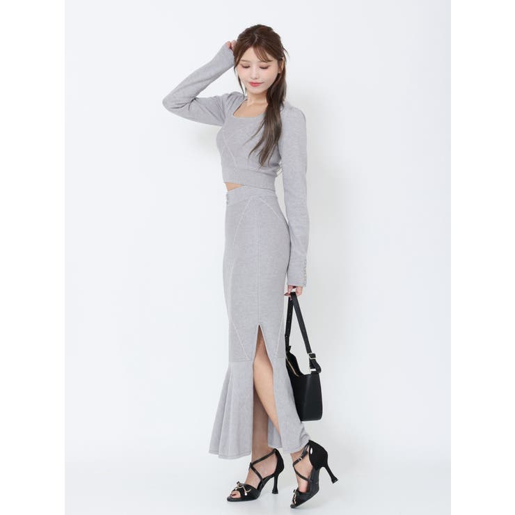 【SETUP着用可】クロスケーブルニットTOP | EATME | 詳細画像18 