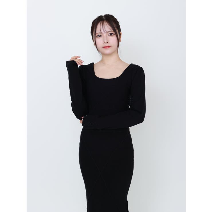 【SETUP着用可】クロスケーブルニットTOP | EATME | 詳細画像21 