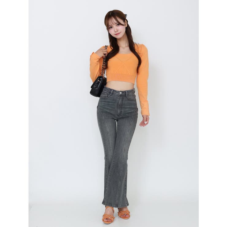 【SETUP着用可】クロスケーブルニットTOP | EATME | 詳細画像22 