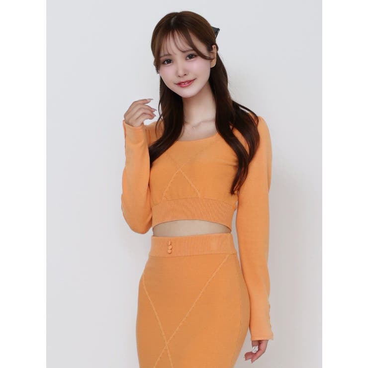 【SETUP着用可】クロスケーブルニットTOP | EATME | 詳細画像26 