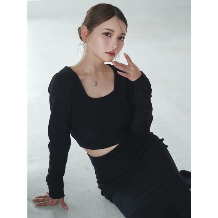 【SETUP着用可】クロスケーブルニットTOP | EATME | 詳細画像31 