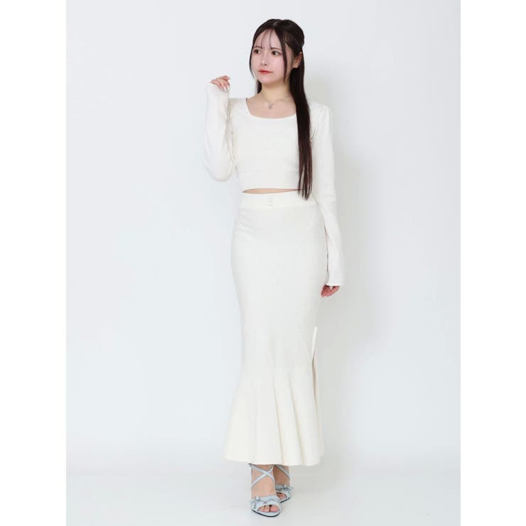 【SETUP着用可】クロスケーブルニットTOP | EATME | 詳細画像37 