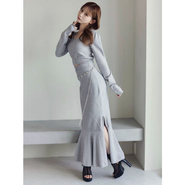 【SETUP着用可】クロスケーブルニットTOP | EATME | 詳細画像49 