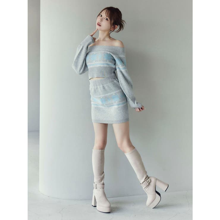 ノルディックニットオフショルTOP | EATME | 詳細画像15 