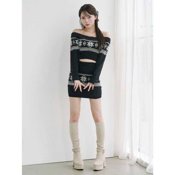 ノルディックニットオフショルTOP | EATME | 詳細画像26 