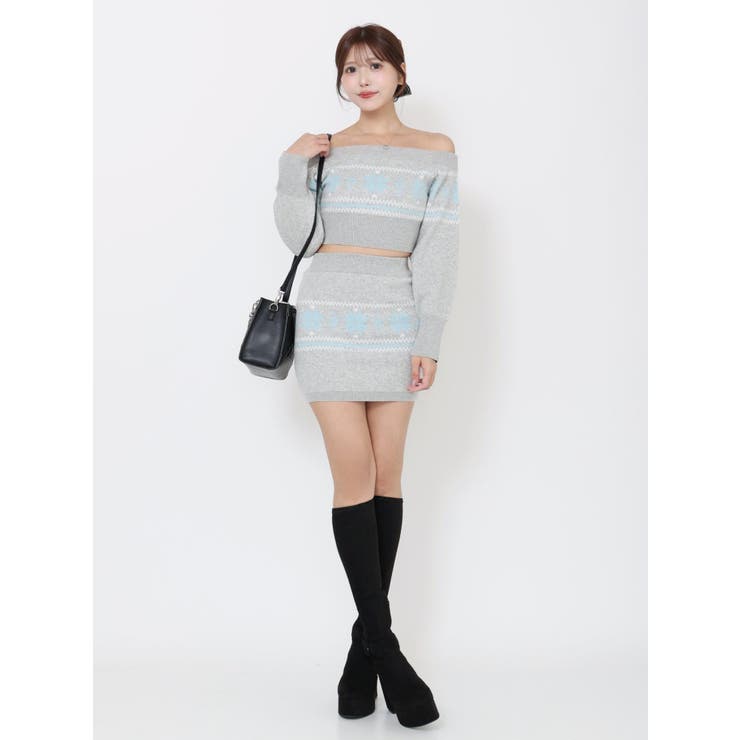 ノルディックニットオフショルTOP | EATME | 詳細画像4 