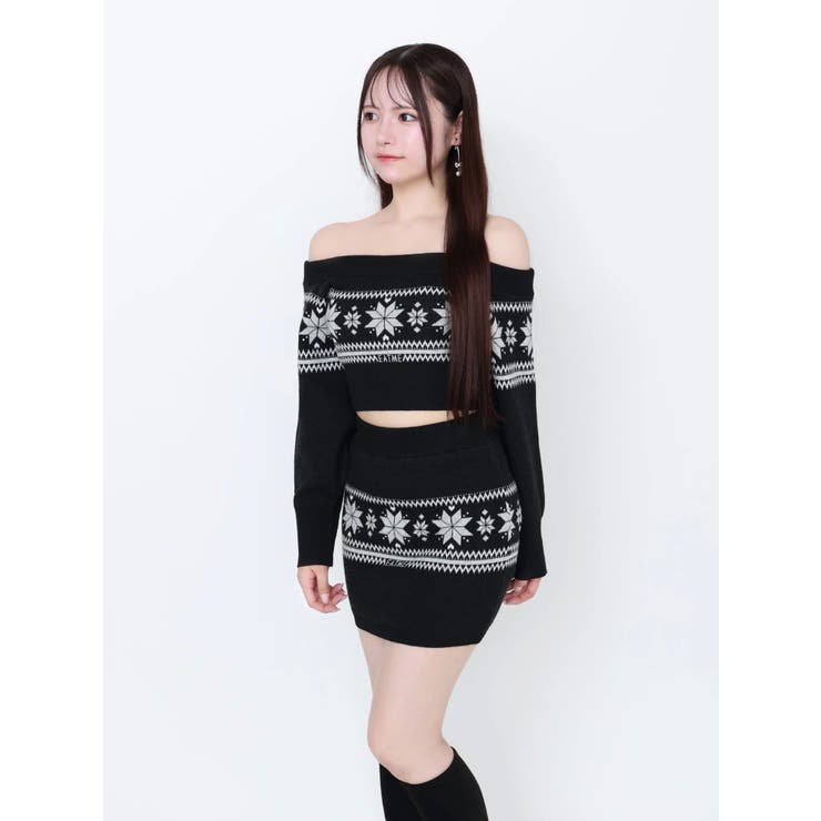 ノルディックニットオフショルTOP | EATME | 詳細画像45 