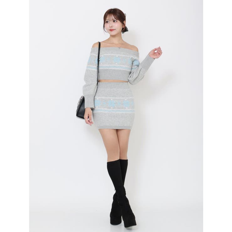 ノルディックニットオフショルTOP | EATME | 詳細画像5 