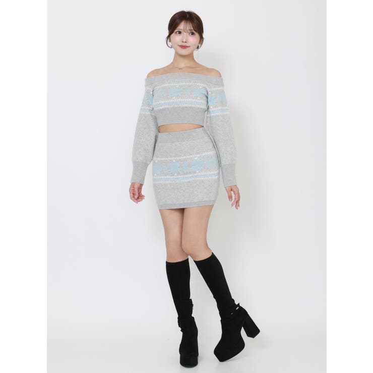 ノルディックニットオフショルTOP | EATME | 詳細画像6 