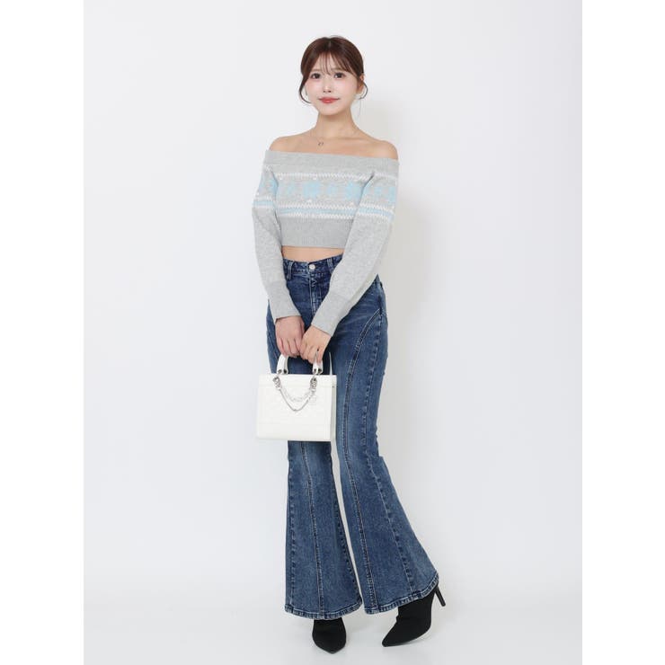 ノルディックニットオフショルTOP | EATME | 詳細画像8 