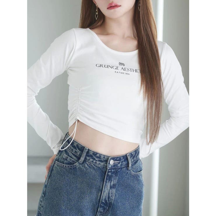 アシンメトリーギャザーTOP | EATME | 詳細画像1 