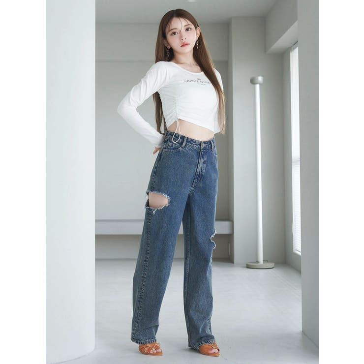 アシンメトリーギャザーTOP | EATME | 詳細画像19 