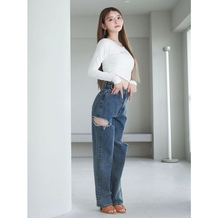 アシンメトリーギャザーTOP | EATME | 詳細画像20 