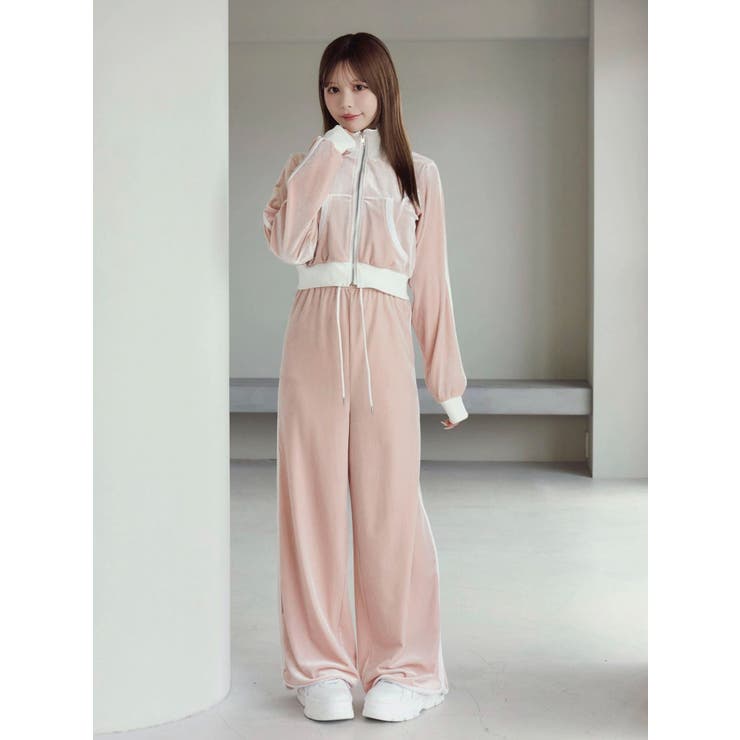 【SETUP着用可】バイカラーベロアブルゾン | EATME | 詳細画像11 