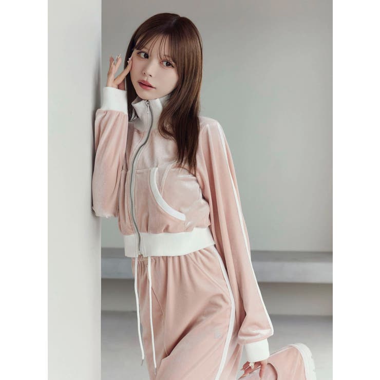 【SETUP着用可】バイカラーベロアブルゾン | EATME | 詳細画像12 