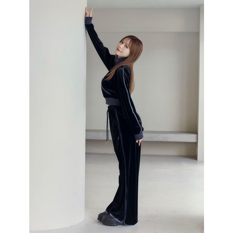 【SETUP着用可】バイカラーベロアブルゾン | EATME | 詳細画像15 