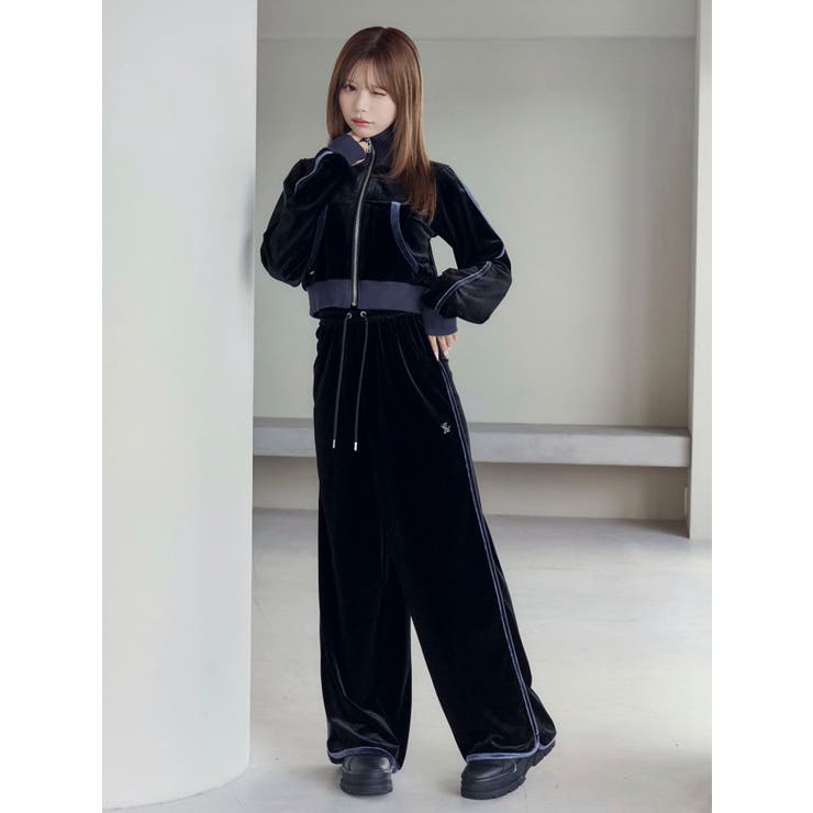 【SETUP着用可】バイカラーベロアブルゾン | EATME | 詳細画像16 