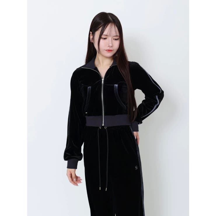 【SETUP着用可】バイカラーベロアブルゾン | EATME | 詳細画像23 